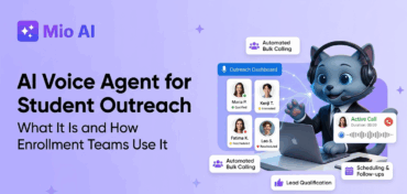 AI voice agent for student outreach making automated enrollment calls